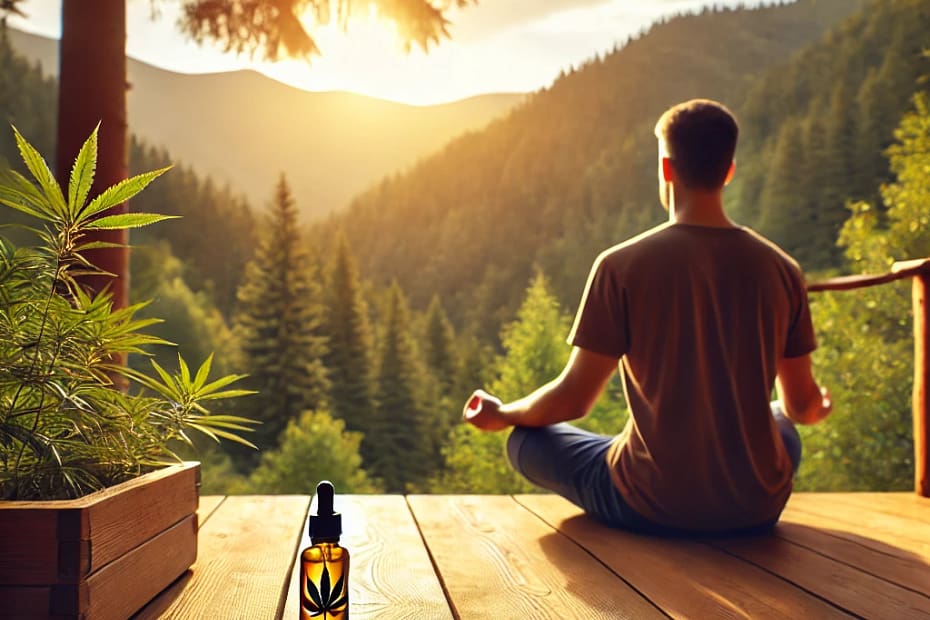 cbd relaxation et meditation face a la nature solution naturelle bien-être cbd